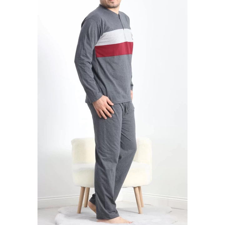 Erkek Pijama Takımı Antibordo - 20830.1838.