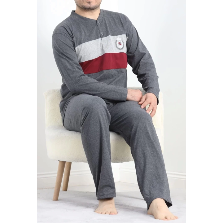 Erkek Pijama Takımı Antibordo - 20830.1838.