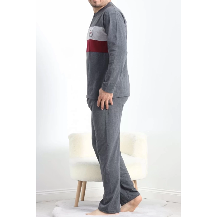 Erkek Pijama Takımı Antibordo - 20830.1838.