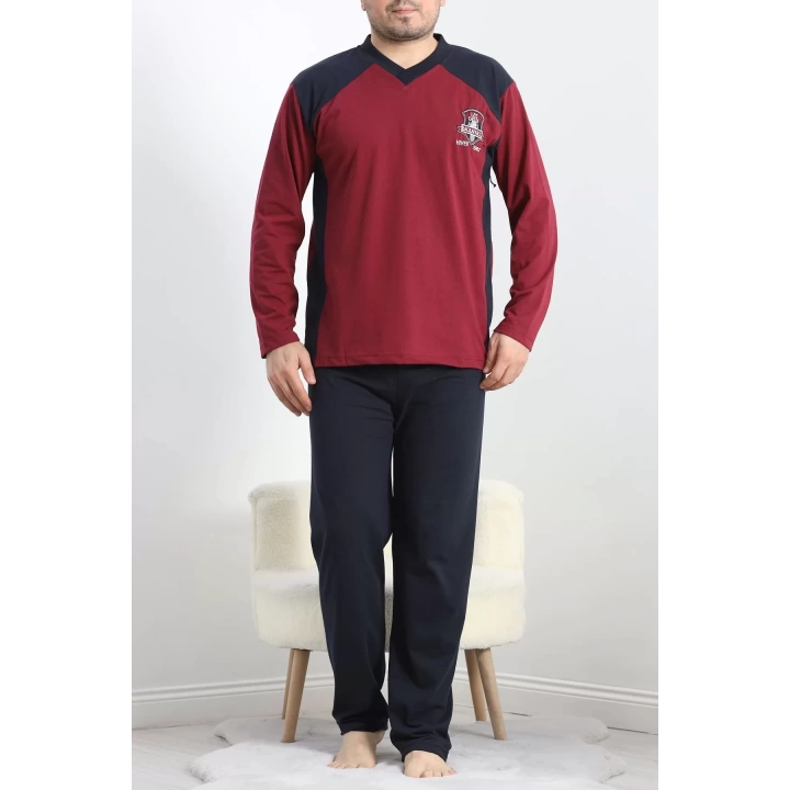 Erkek Pijama Takımı Bordo - 20218.1838.