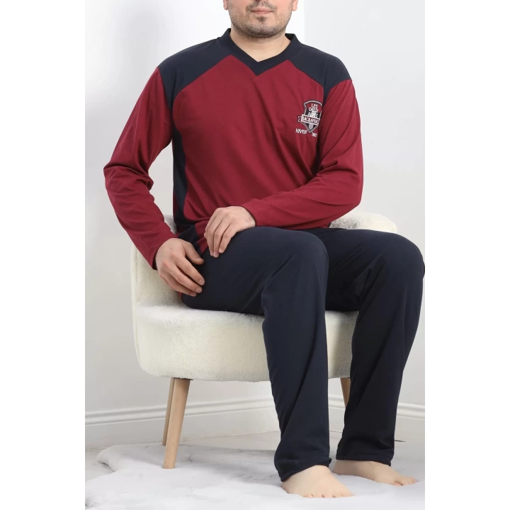 Erkek Pijama Takımı Bordo - 20218.1838.