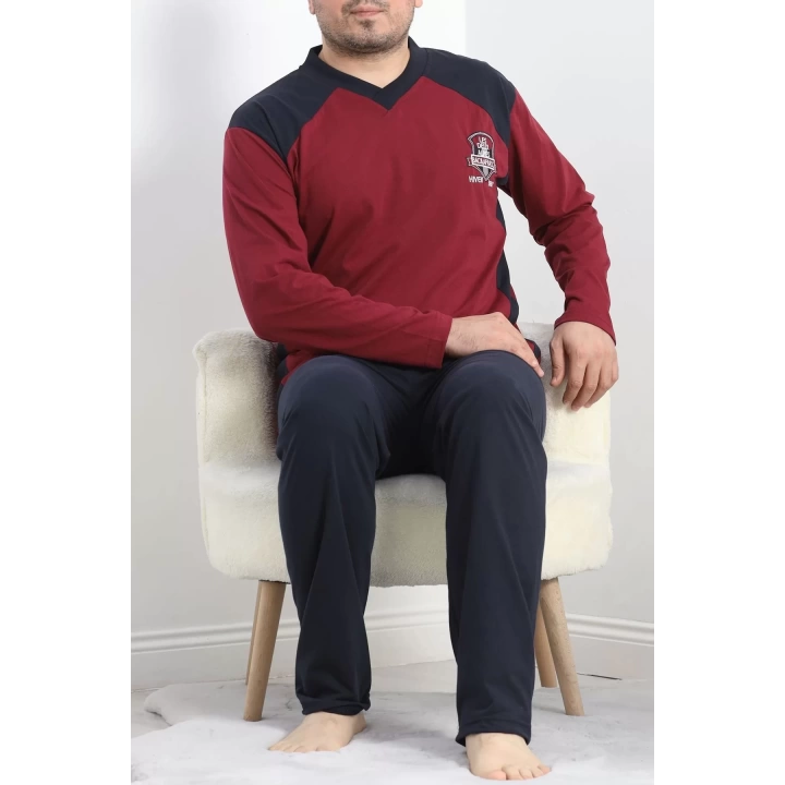 Erkek Pijama Takımı Bordo - 20218.1838.