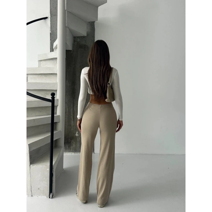 Fit comfort bej salaş pantolon A6011