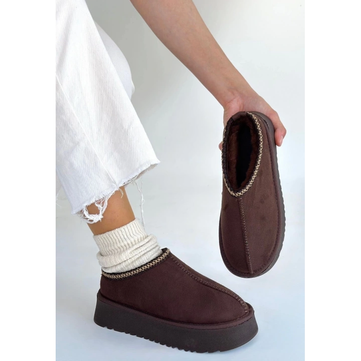 Foyk Kahverengi Süet Bot