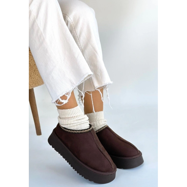 Foyk Kahverengi Süet Bot