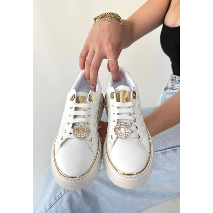 Jlar Beyaz Cilt Bağcıklı Spor Ayakkabı