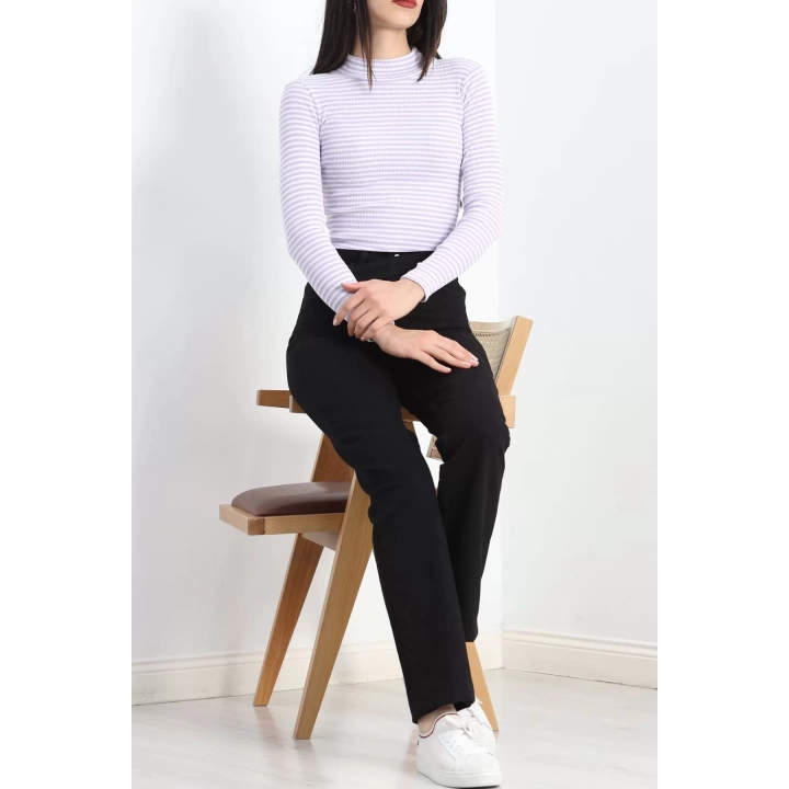 Kaşkorse Yarım Balıkçı Fitilli Basic Body Lila - 19342.1567.