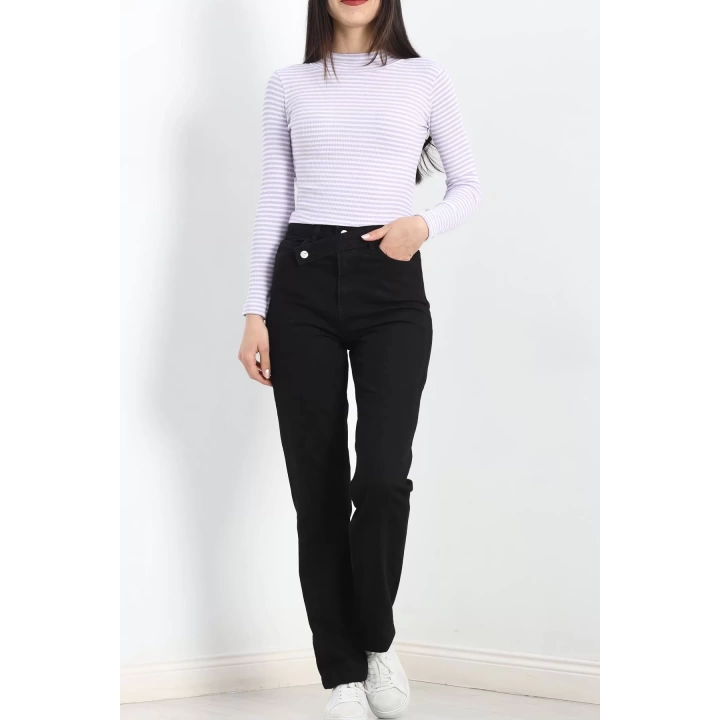 Kaşkorse Yarım Balıkçı Fitilli Basic Body Lila - 19342.1567.