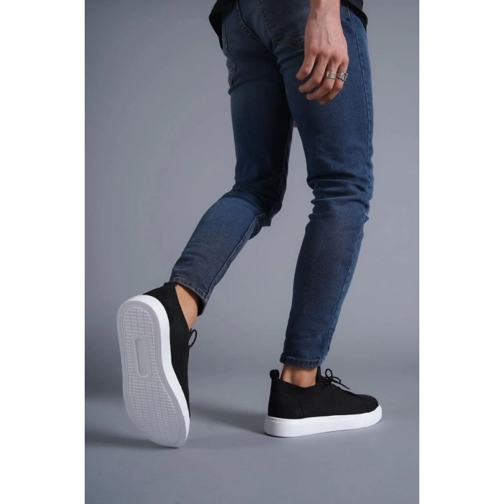 KB-112   Kuback Siyah Triko Bağcıklı  Günlük Erkek  Ayakkabı