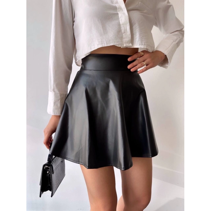 Kısa deri çan etek h26599