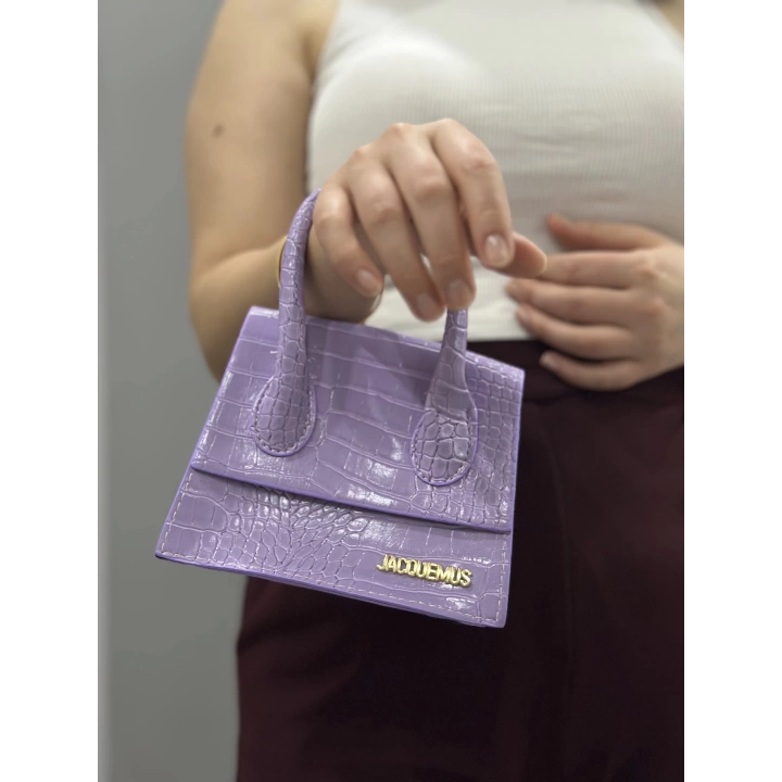luxe lila cilt çanta