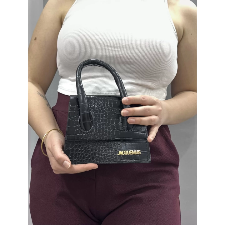 luxe siyah cilt çanta
