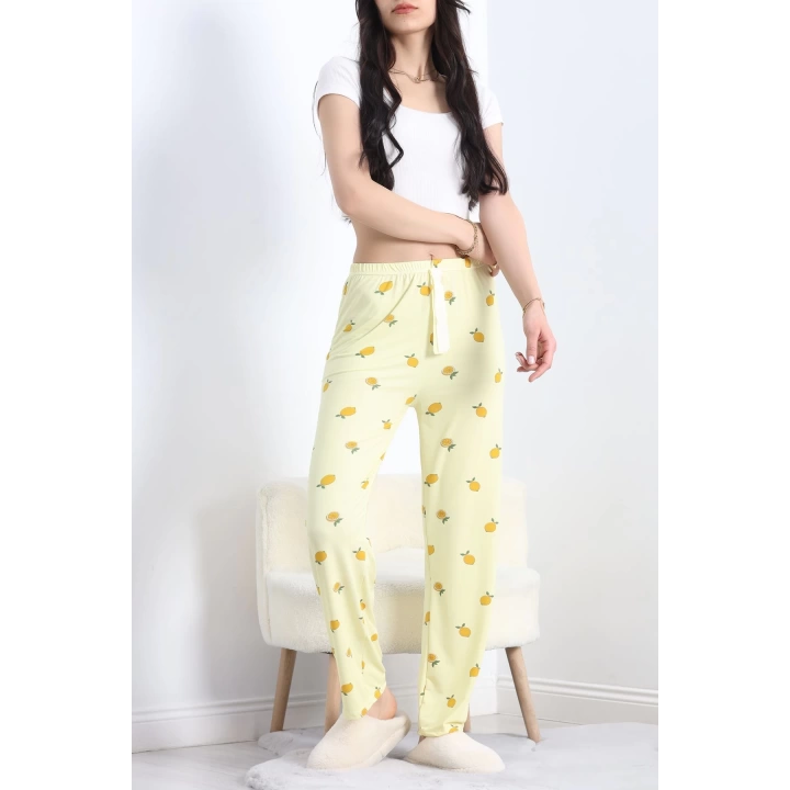 Milan Kumaş Pijama Altı Sarı - 20788.1287.