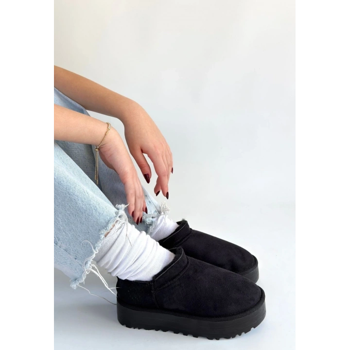 Mitay Siyah Süet Bot