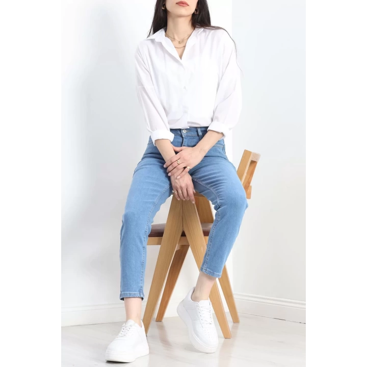 Mom Boyfriend Jeans Açıkmavi1 - 20432.1778.