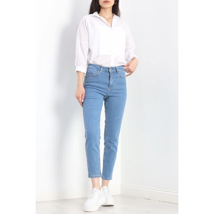 Mom Boyfriend Jeans Açıkmavi1 - 20432.1778.