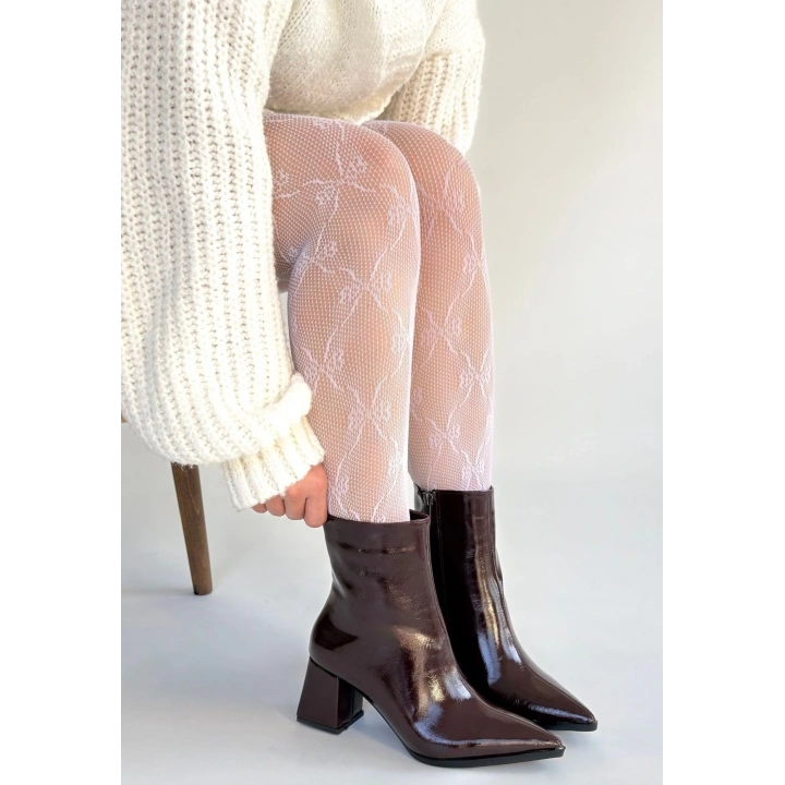 Mosy Bordo Rugan Topuklu Bot