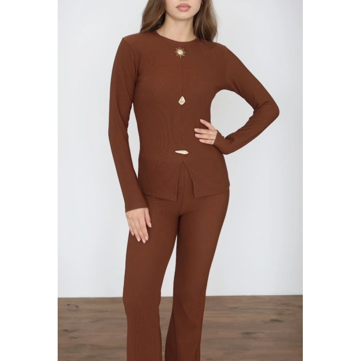 Ottoman alt üst takım kahve pt510442