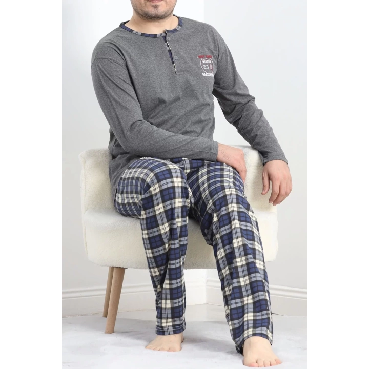 Sportif Erkek Pijama Takımı Antrasit - 40067.1838.