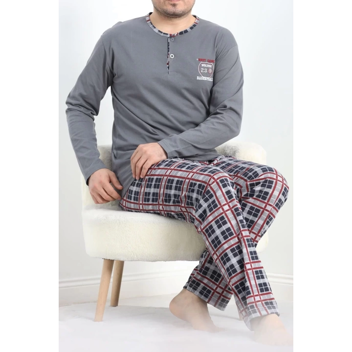 Sportif Erkek Pijama Takımı Boyalıanti - 40067.1838.