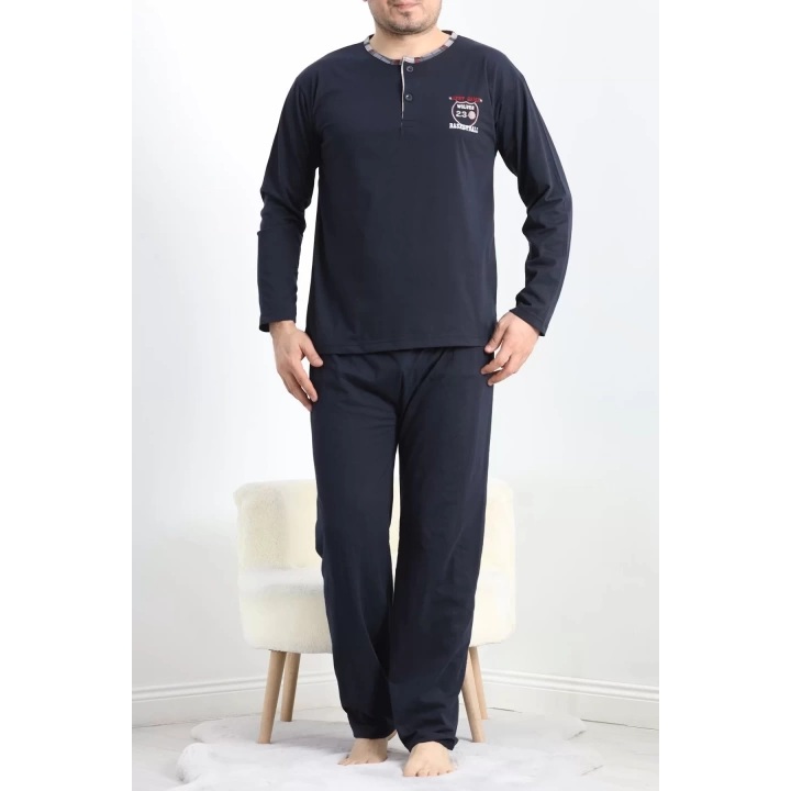 Sportif Erkek Pijama Takımı Siyah - 40067.1838.