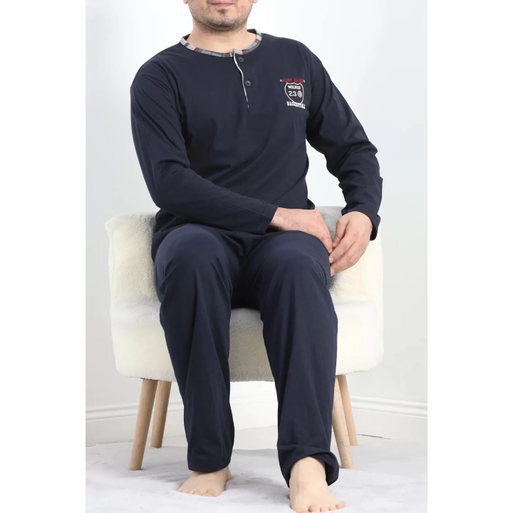 Sportif Erkek Pijama Takımı Siyah - 40067.1838.