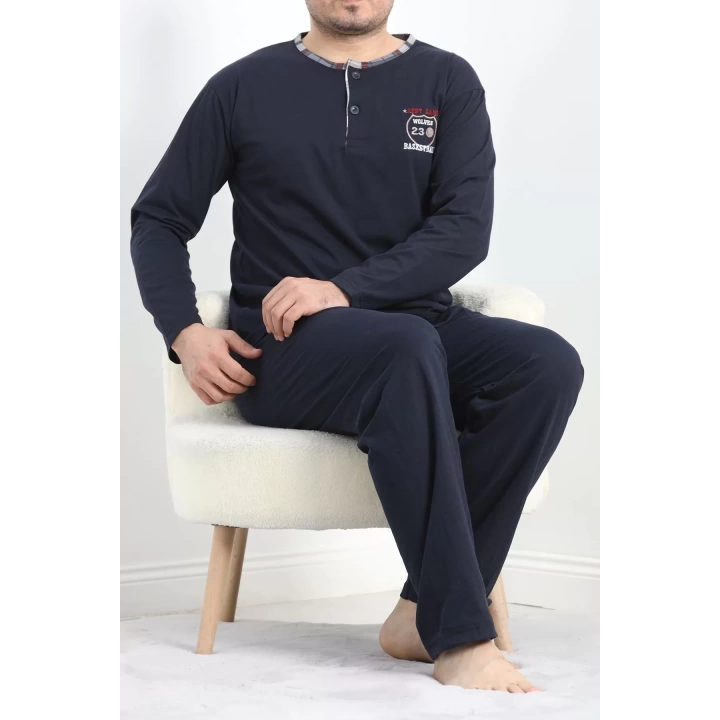 Sportif Erkek Pijama Takımı Siyah - 40067.1838.