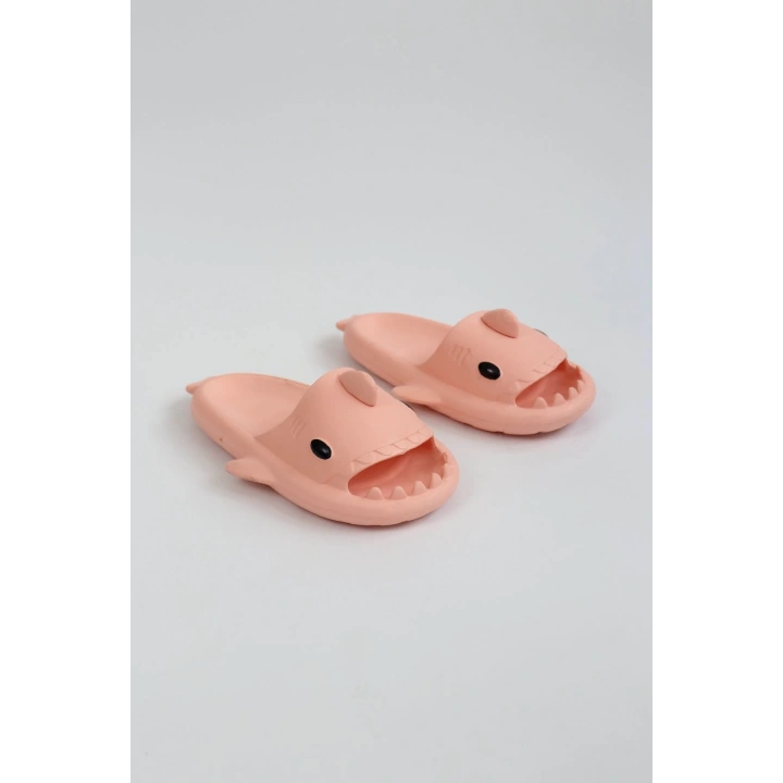 WG500 Köpekbalığı Pembe Unisex Tam Ortopedik Terlik Shark Slides