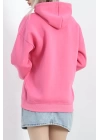 3 İplik Kapşonlu Basic Sweat Pembe - 20074.1878.