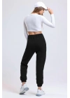 3 iplik şardonlu paça lastikli eşofman siyah is001