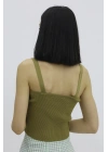 Askılı Triko Büstiyer Haki - P-019917
