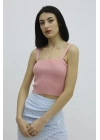 Askılı Triko Büstiyer Pudra - P-019917