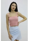 Askılı Triko Büstiyer Pudra - P-019917