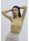Askılı Triko Büstiyer Vizon - P-019917