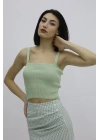 Askılı Triko Büstiyer Yeşil - P-019917