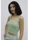 Askılı Triko Büstiyer Yeşil - P-019917