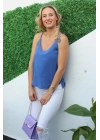 Ayrobin Askılı Bluz Mavi - 127.650.