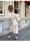Ayrobin midi elbise