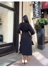 Ayrobin midi elbise