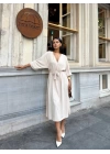 Ayrobin midi elbise