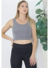 Beli Lastikli Crop Gri - Lks2907.022