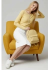 Çıtçıt Detaylı Bluz Sarı T4343