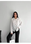 Çizgili oversize gömlek