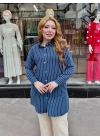 Çizgili tunik gömlek