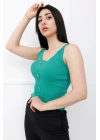Düğmeli Askılı Bady Yeşil - P-020496
