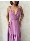 Fırfırlı katlı elbise s255049