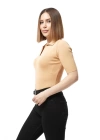 Gömlek yaka yazlık triko bluz