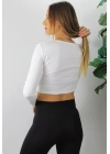 Halkalı Fitilli Bluz Beyaz - 125.495
