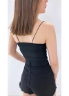 İp Askılı Penye Atlet Siyah - P-017799