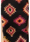 Kare Desenli Kadın Siyah Şal